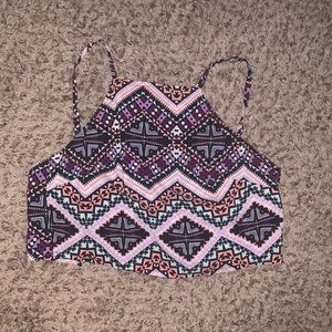 Printed crop top